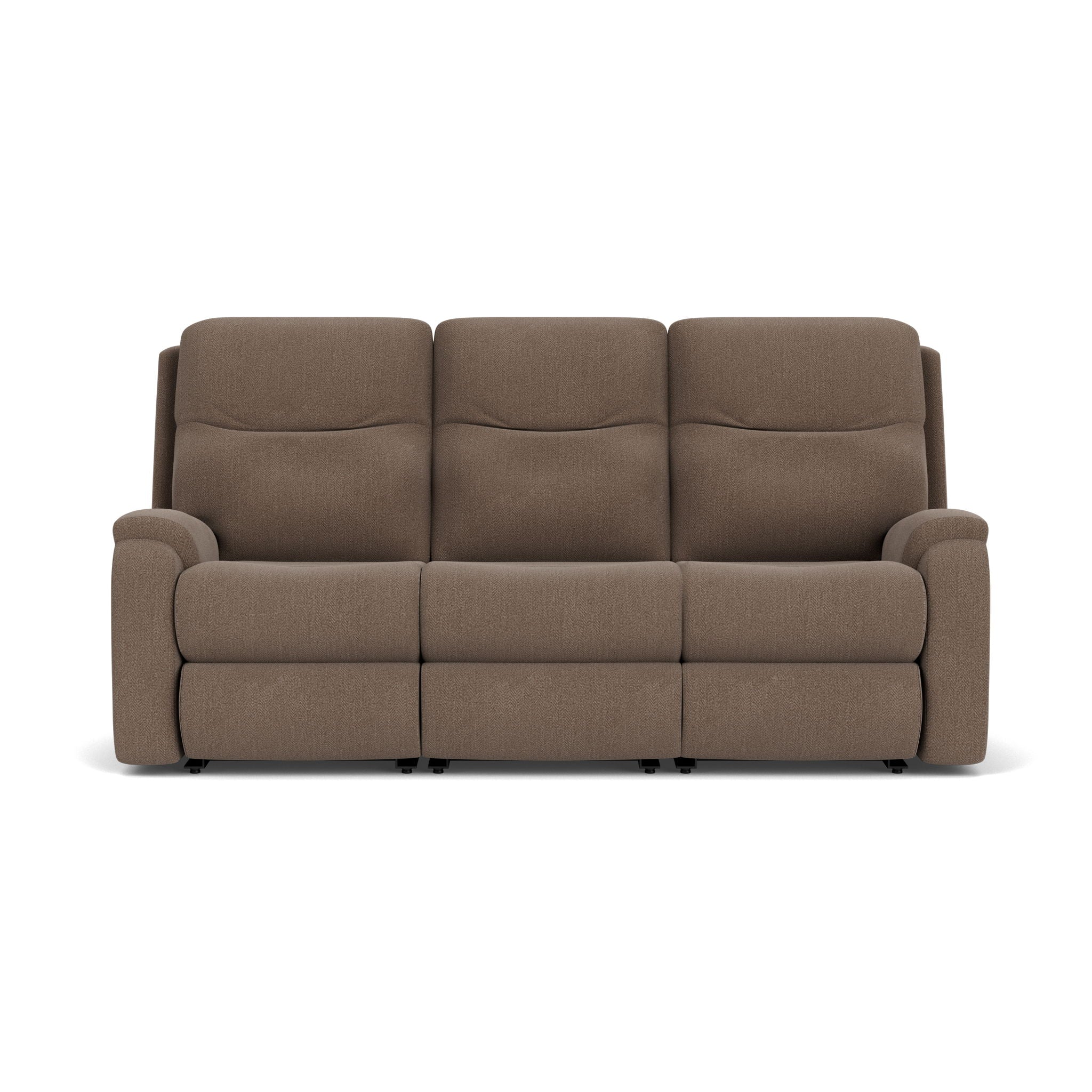 Penn - Transitional Fabric Power Reclining Sofa With Power Headrests & Lumbar