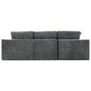 Cloud Sectional Sofa With Double Layer Cushion And Side Pockets, Free-Combined
