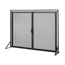 Samantha - Iron Fireplace Screen 2 Door Design