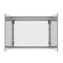 LED Medicine Cabinet With Mirror, Double Door With Defogger, Dimmer, Surface Mount