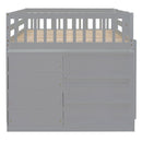 Bunk Bed With 4 Drawers And 3 Shelves