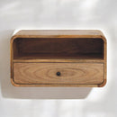 Curved Upper Slot Floating Nightstand