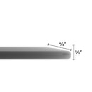 24" Round Tempered Glass Table Top Clear Glass Beveled Polished Edge