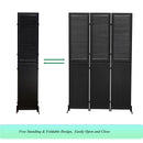 Rustic 3 Panel Room Dividers And Folding Privacy Screen