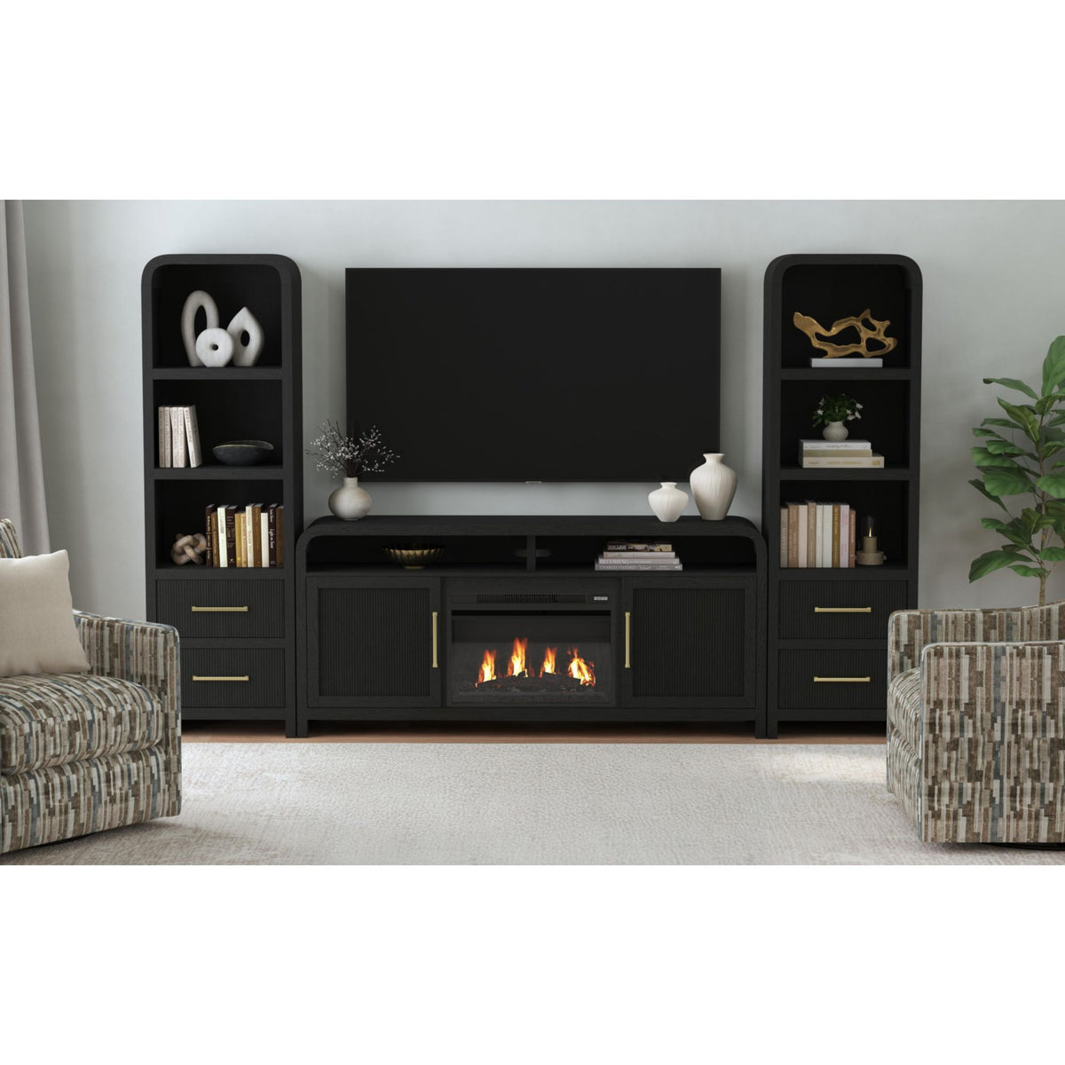 Ridgemont Side Piers in Black by Elements International, view 15