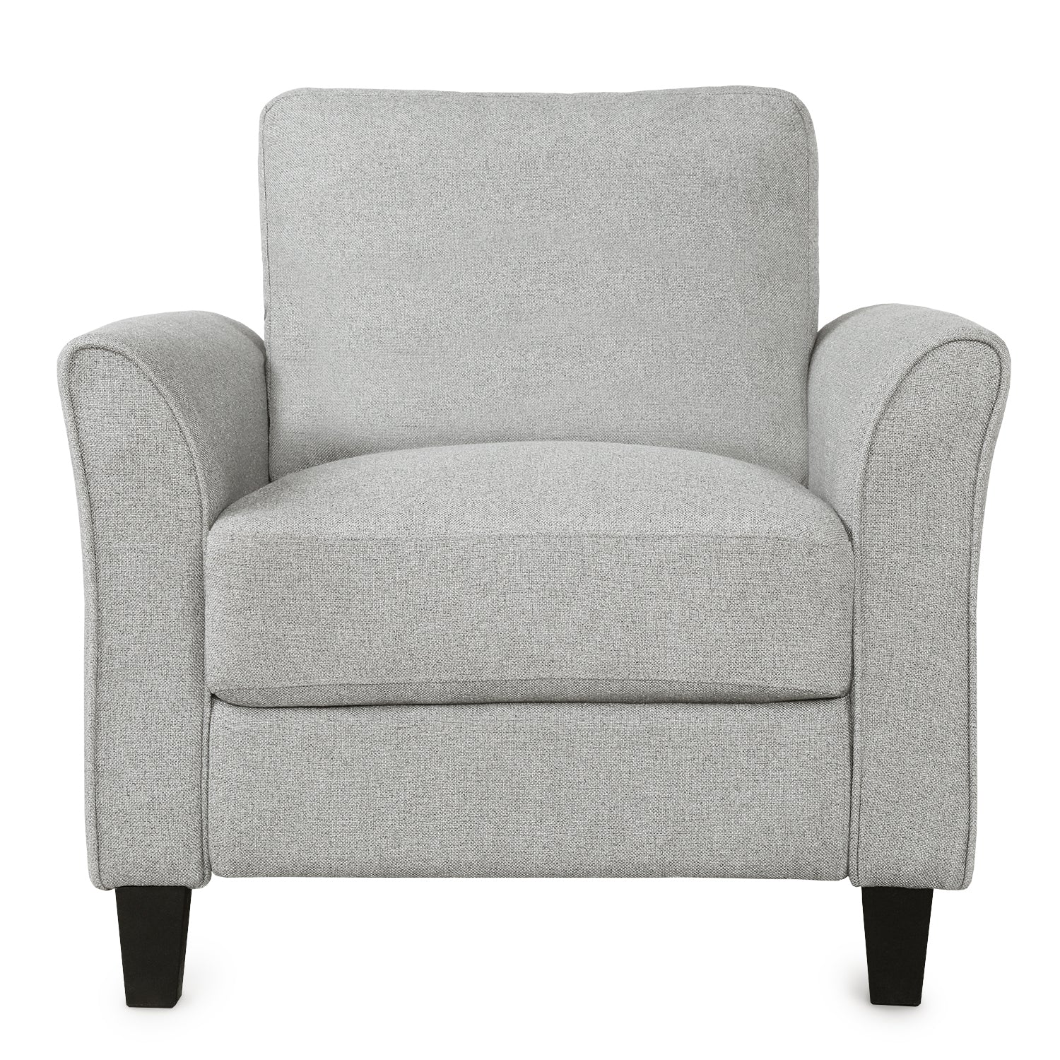 Living Room Furniture Armrest Single Sofa and Loveseat Sofa (Light Gray)