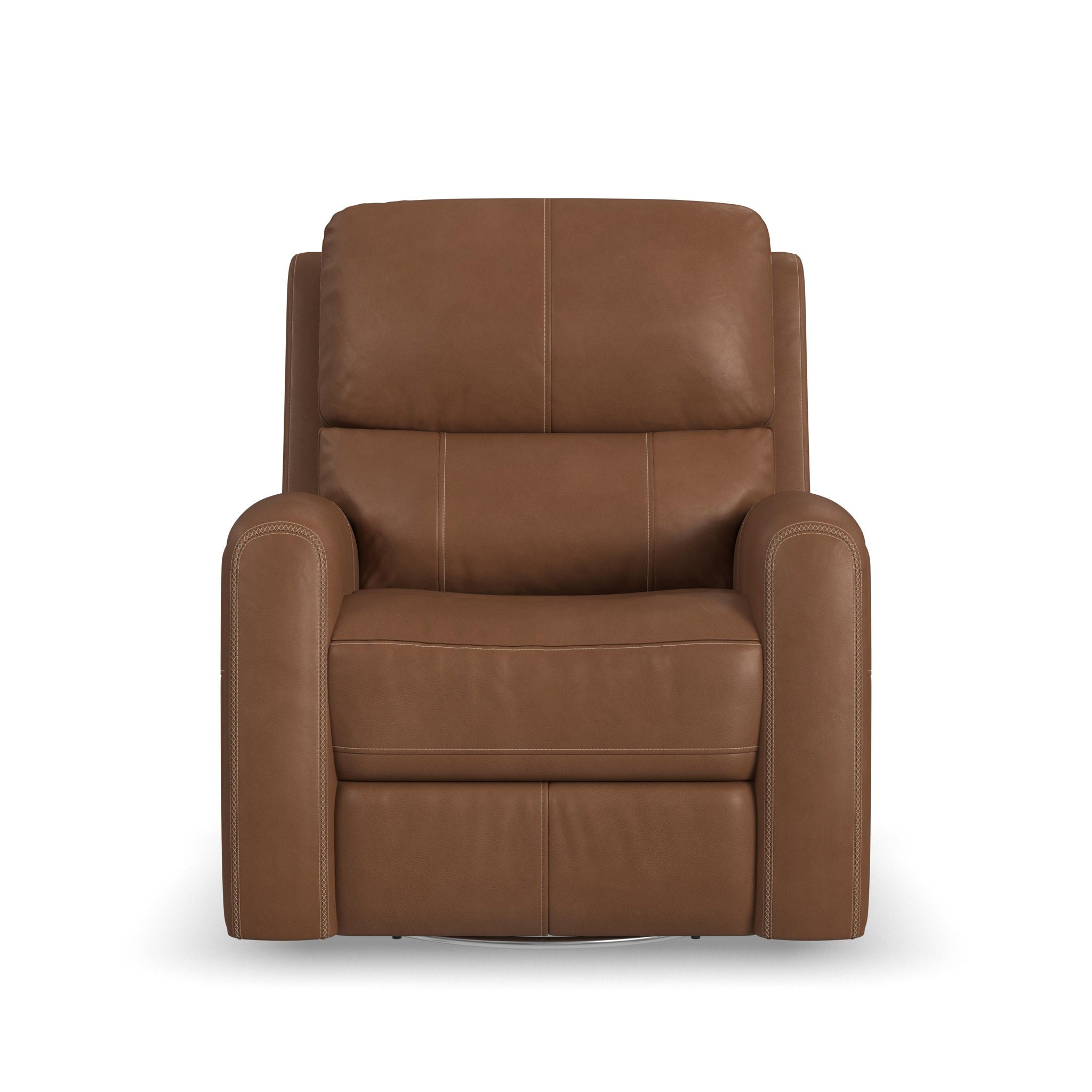 Linden - Power Swivel Gliding Recliner With Power Headrest, Lumbar, Heat & Massage