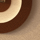 Adjustable LED Sandstone Wall Decor With Simulated Plants 3D Art Sculpture, Glass Vase & Rabbit Statue, Remote Control - Light Coffee