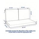 Deep Seat Waterproof Replacement Patio Chair Cushions For Patio Furniture