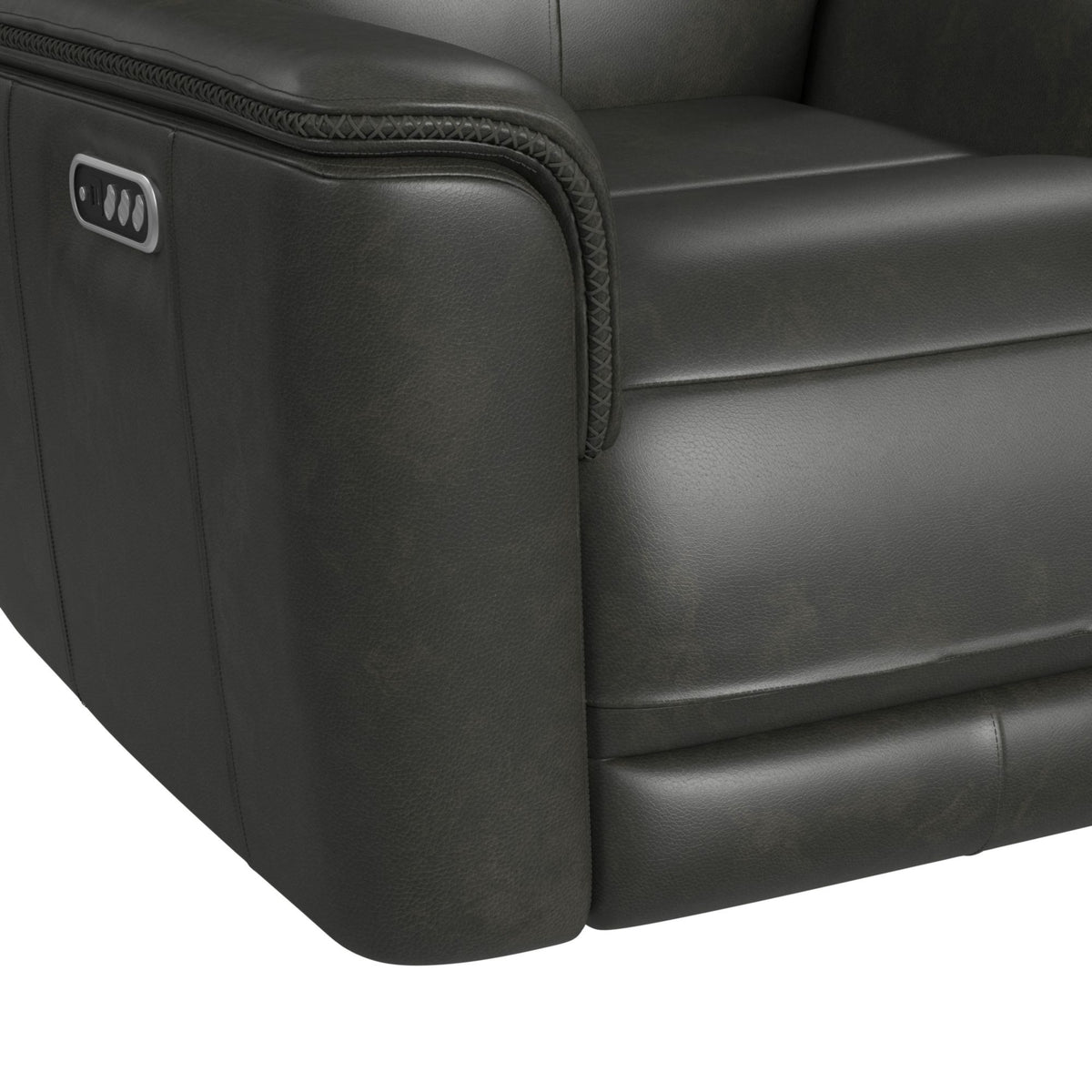 Mustang P3 Sofa With DDT, Wireless Chargerin in Dark Brown by Elements International, view 19