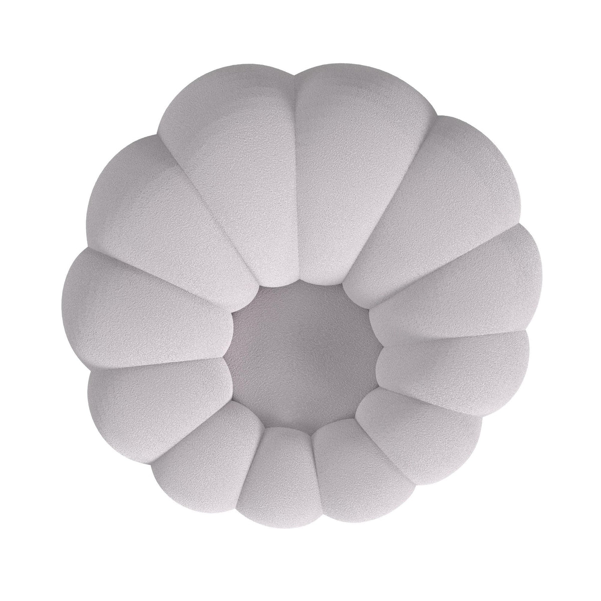 Bubble Swivel Chair And Ottoman in Light Gray by Elements International, view 22