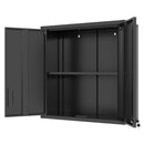 Metal Wall Mounted Tool Storage Cabinet With 2 Locking Doors, Adjustable Shelf, And Drawer