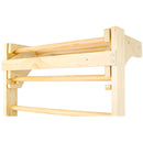 Swedish Ladder, Stall Bars Set For Physical Therapy & Gymnastics - Natural