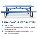 Expanded Metal Rectangular Picnic Table