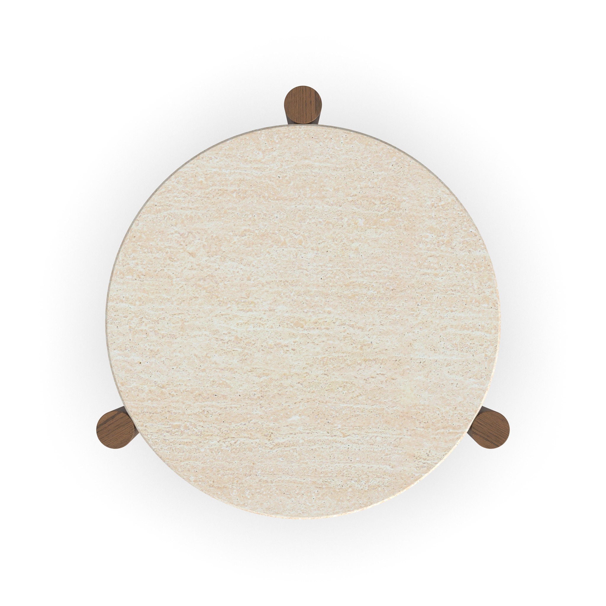 Verona - Accent Table - Beige / Dark Brown