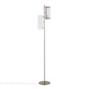 Rhonda - Contemporary / Glam Floor Lamp - Nickel / White