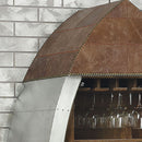 Brancaster - Wine Cabinet - Retro Brown Top Grain Leather & Aluminum - Atlantic Fine Furniture Inc