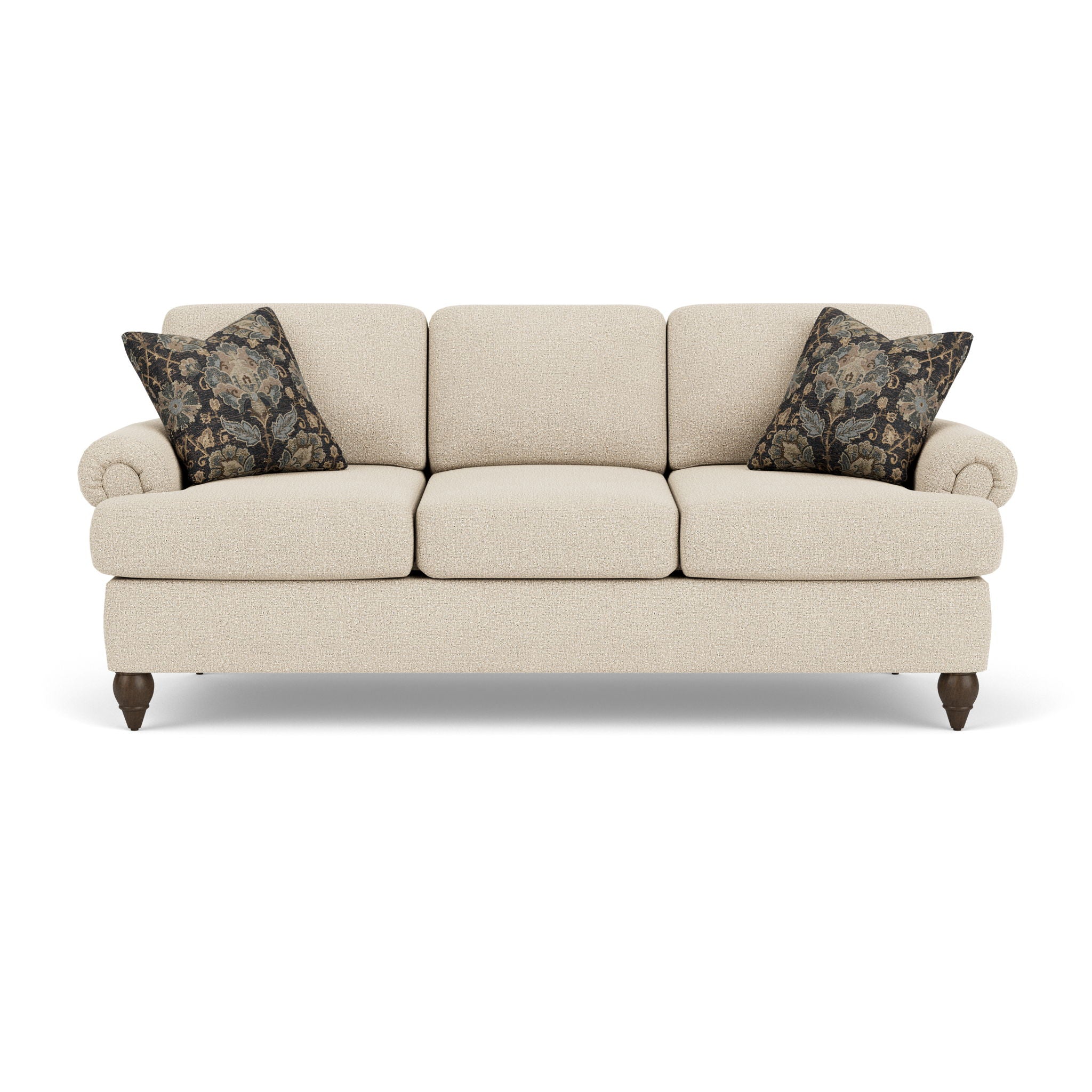 Moxy - Fabric Sofa, T-Shaped Seat Cushion, Rolled Arms