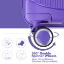 Expandable Hardshell Suitcase Double Spinner Wheels Luggage Sets