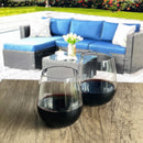 Halo - Oval Tritan Glasses Dof 18Oz, Bpa Free Plastic Water Tumblers (Set of 4) - Clear