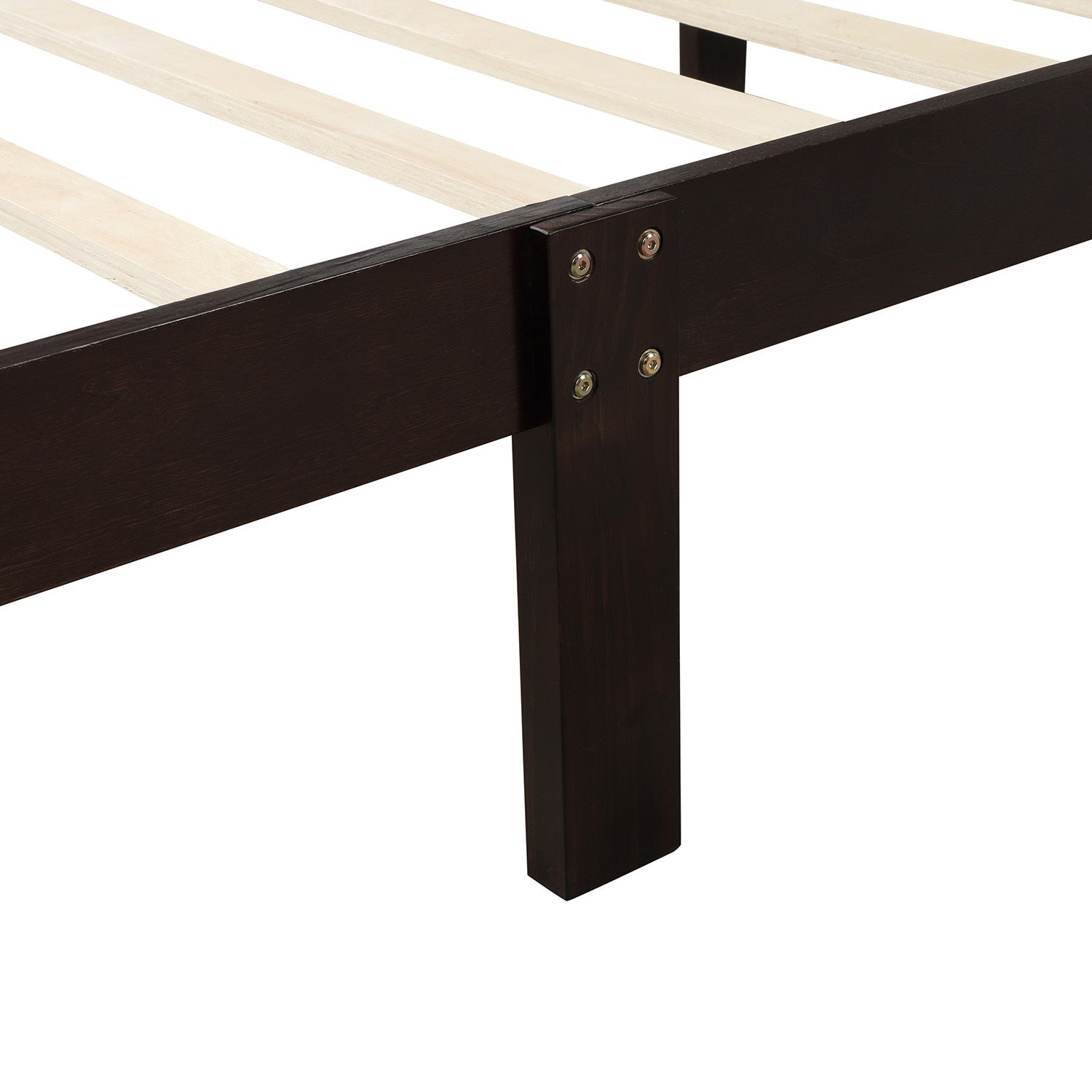 Wood Platform Bed Twin Bed Frame Panel Bed Mattress Foundation Sleigh Bed with Headboard/Footboard/Wood Slat Support - Atlantic Fine Furniture Melbourne FL
