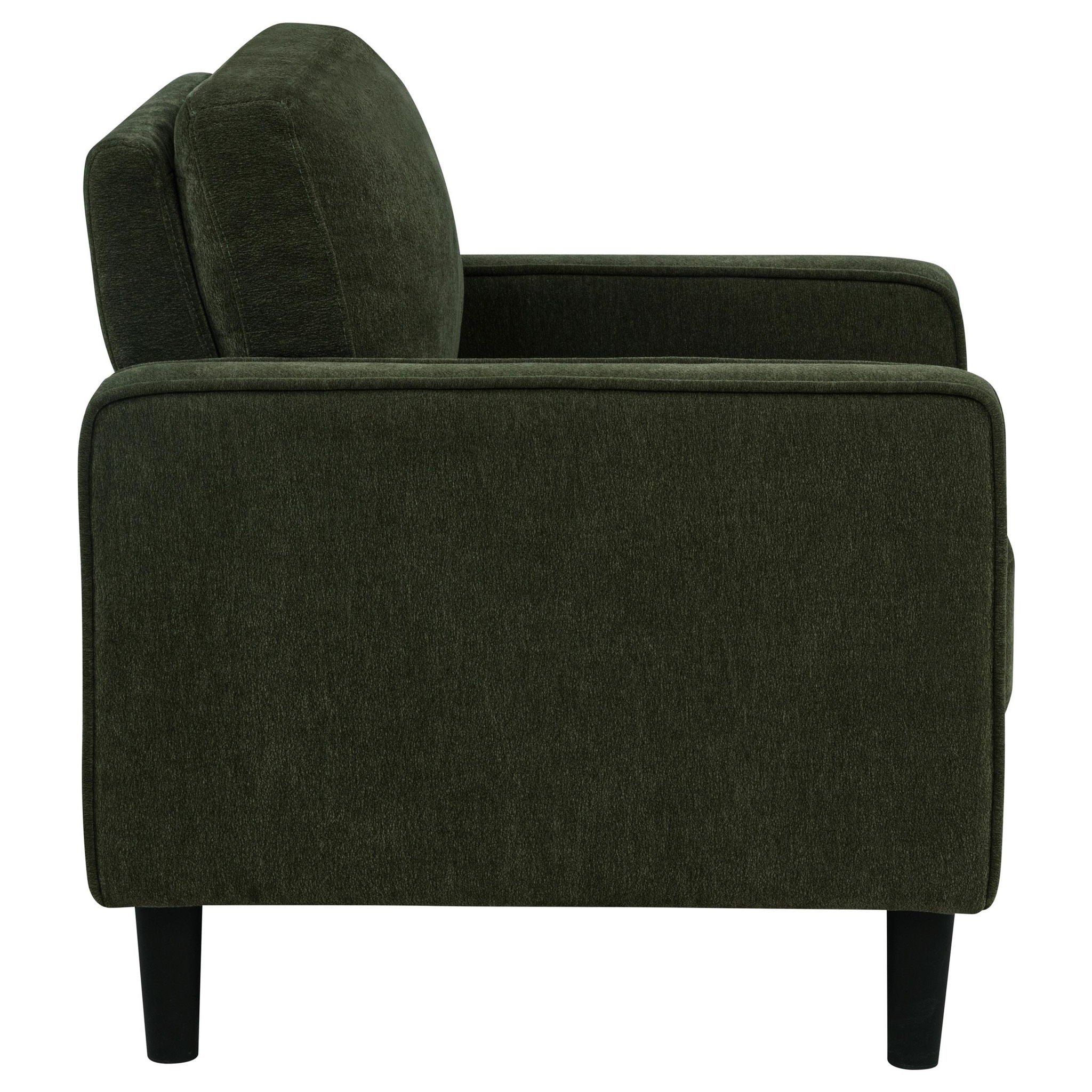 Ruth Fabric Upholstered Track Arm Accent Chair Matcha Green - Atlantic Fine Furniture Melbourne FL