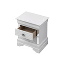 Verona - Accent Nightstand - Silver Champagne