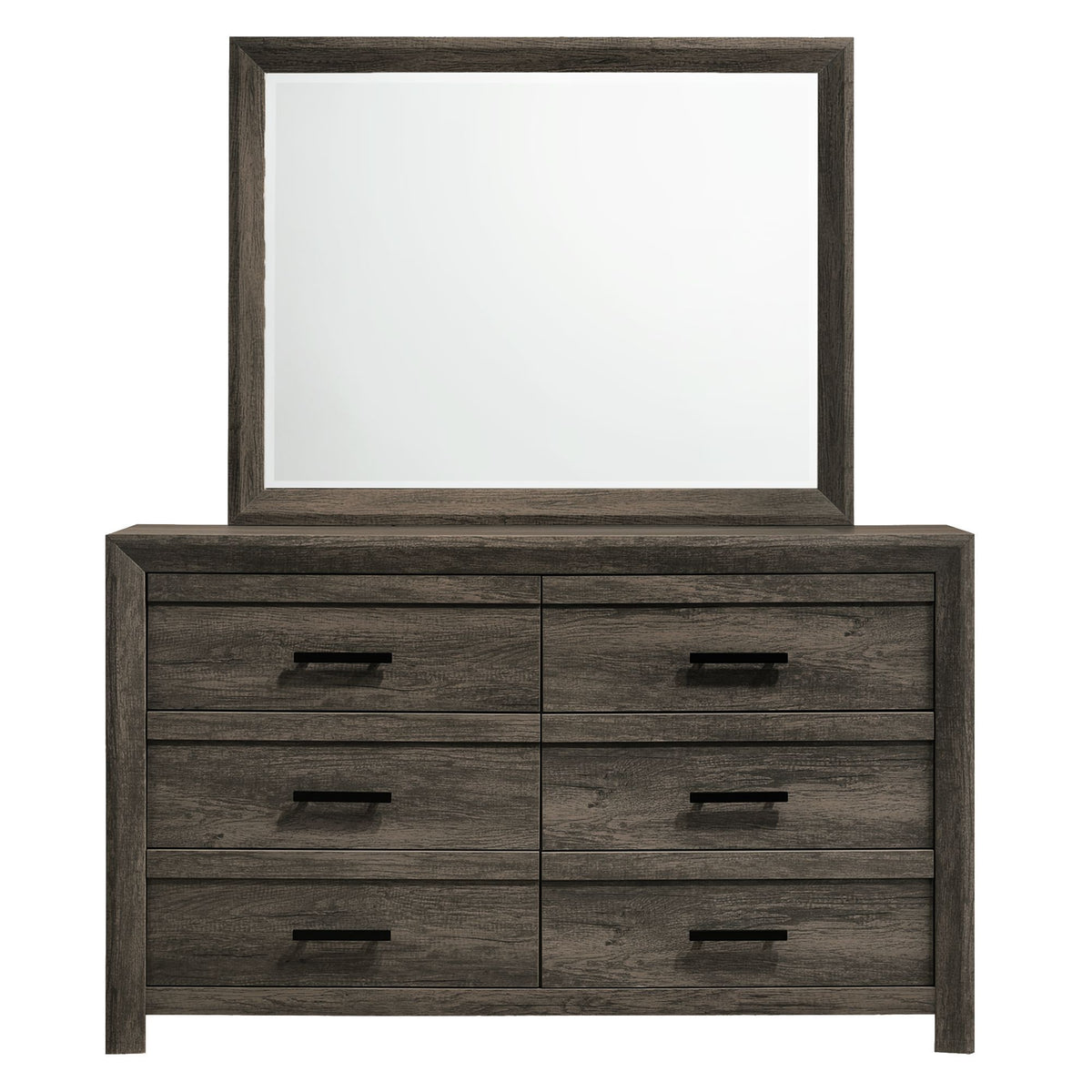Eleanor Dresser & Mirror Set in Dark Gray by Elements International, view 20