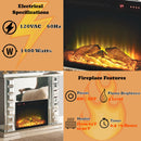 Dominic - Fireplace - Mirrored - Atlantic Fine Furniture Inc