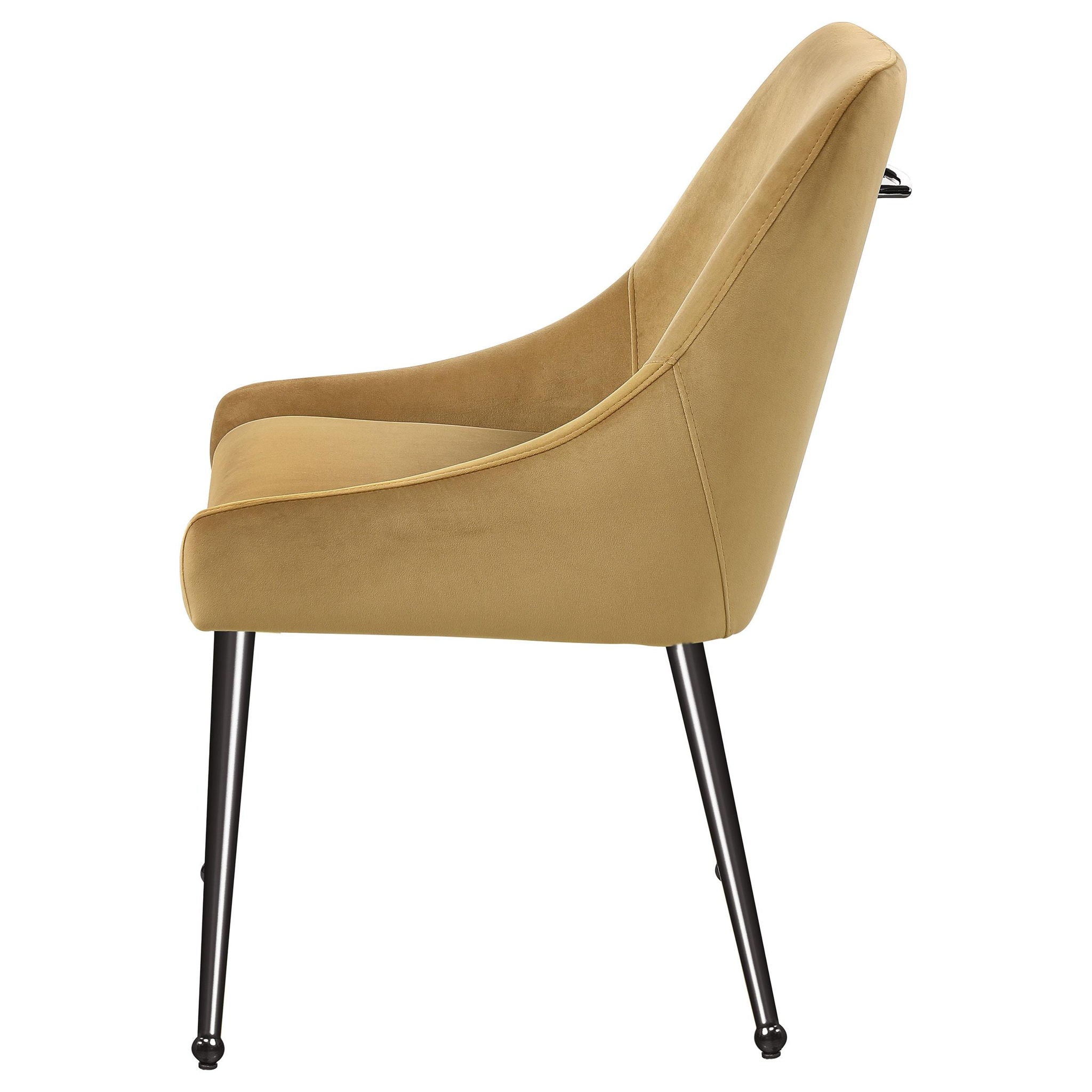Mayette Upholstered Dining Side Chair Cognac (Set of 2) - Atlantic Fine Furniture Melbourne FL