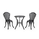 Bono Metal Bistro Set - Black