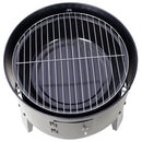 Portable Charcoal Smoker Grill For Outdoor Cooking - Black