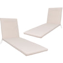 2 Piece Outdoor Chaise Lounge Cushion Set, Replacement Cushions For Patio Furniture