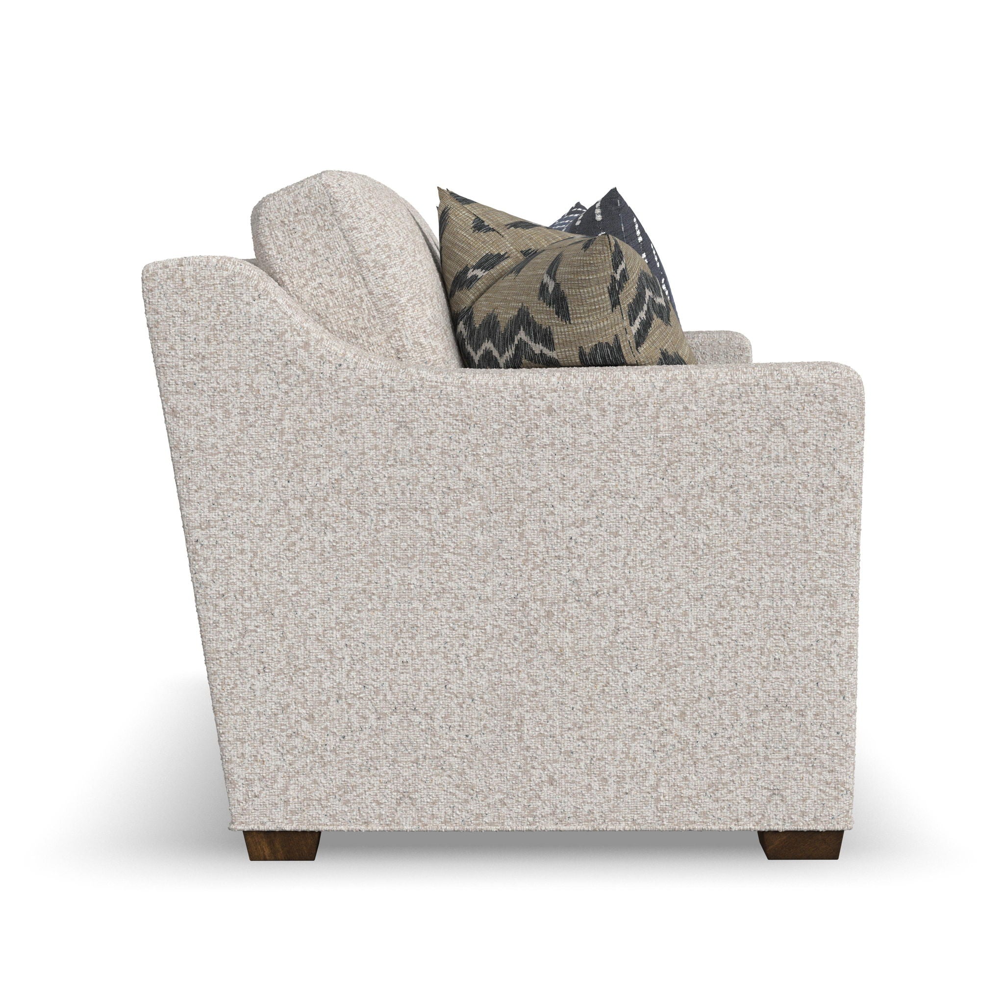 Milo - Fabric Loveseat With Nailhead Trim