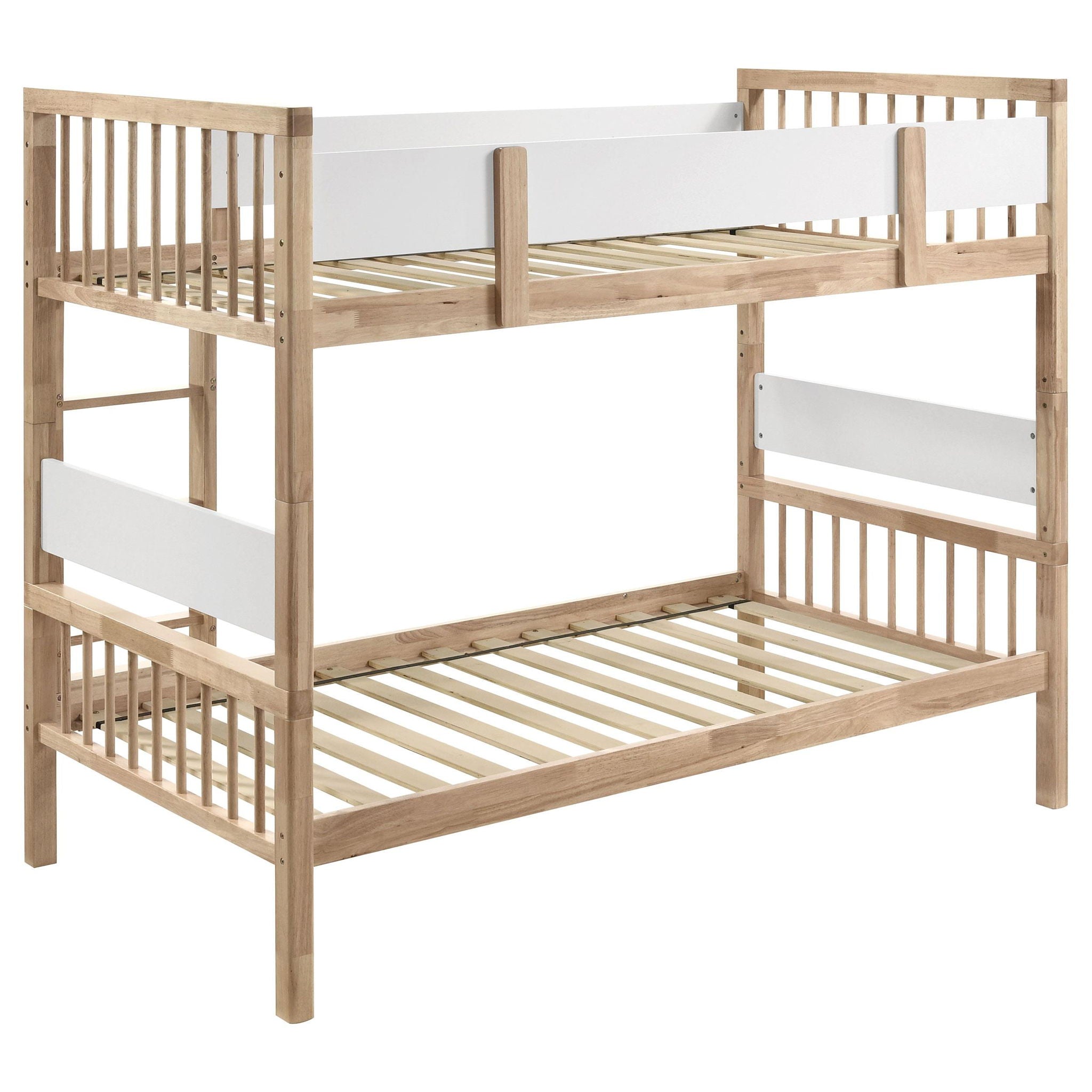 Dakota Wood Twin Over Twin Bunk Bed Natural