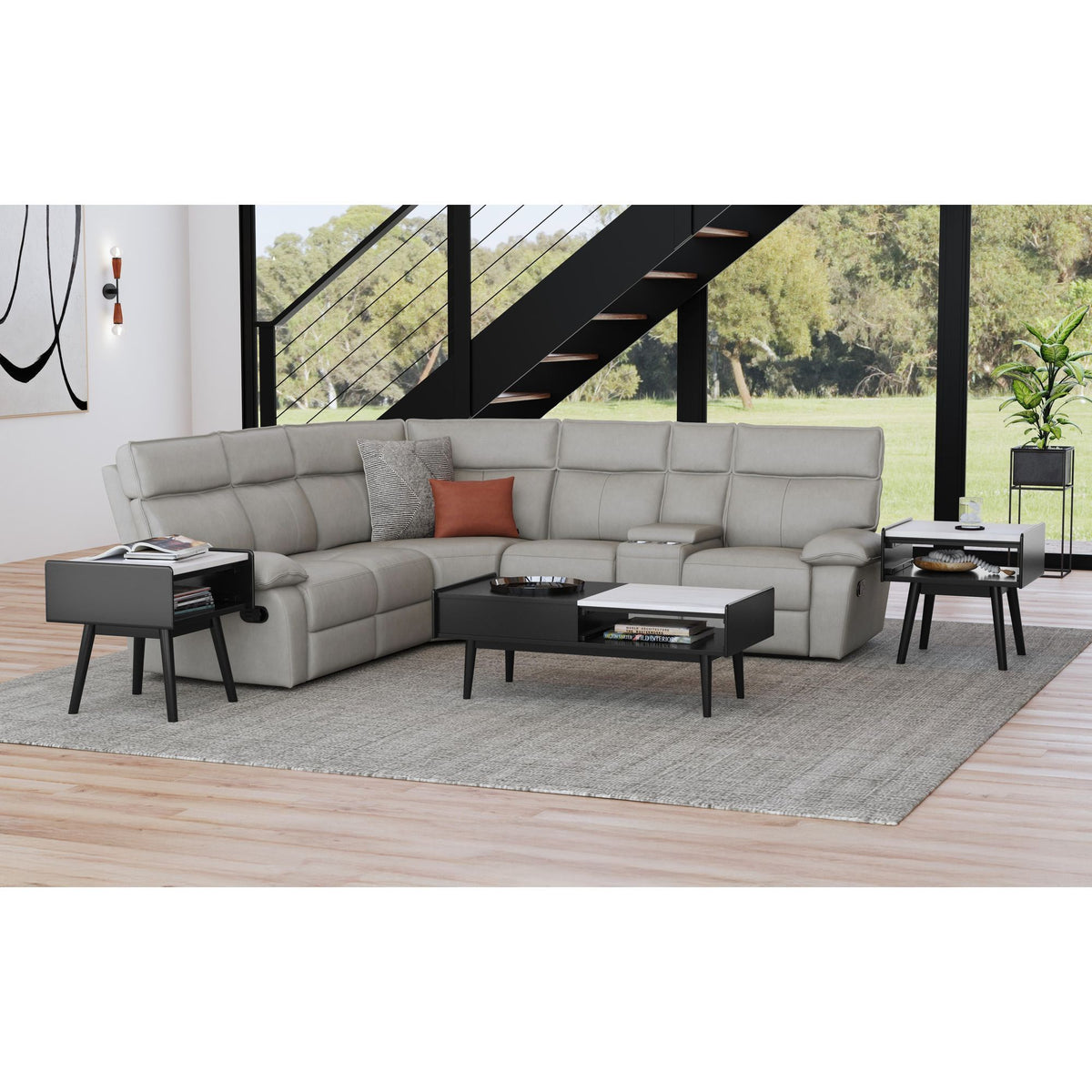 Lanette Occasional Table in Black by Elements International, view 15