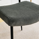 Modern Upholstered Dining Chair With Metal Legs