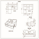 Territory - Pull Out Sofa Bed With Design - Dark Gray