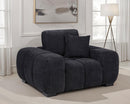 Octavia - Fabric Upholstered Track Arm Accent Chair