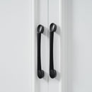 Freestanding Bathroom Vanity, Elegant Design With 4 Doors & 1 Drawer, Adjustable Shelves, Damping Hinges - White