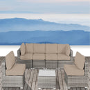 Outdoor Wicker Seating Group With Cushions