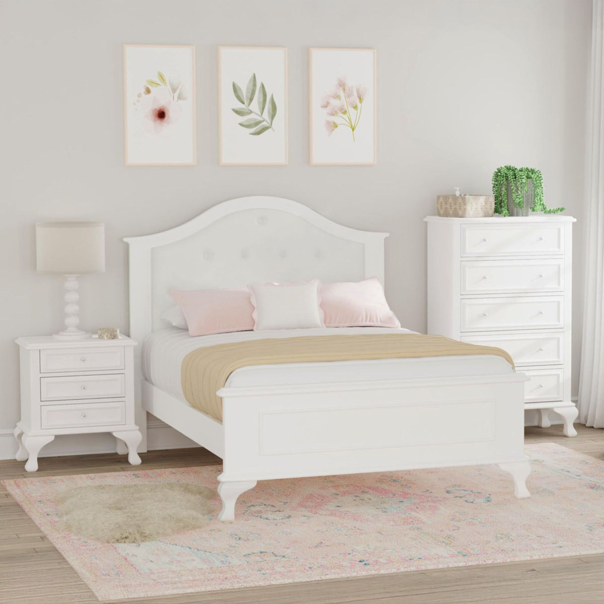 Jesse Panel Bedroom Set in White by Elements International, view 14