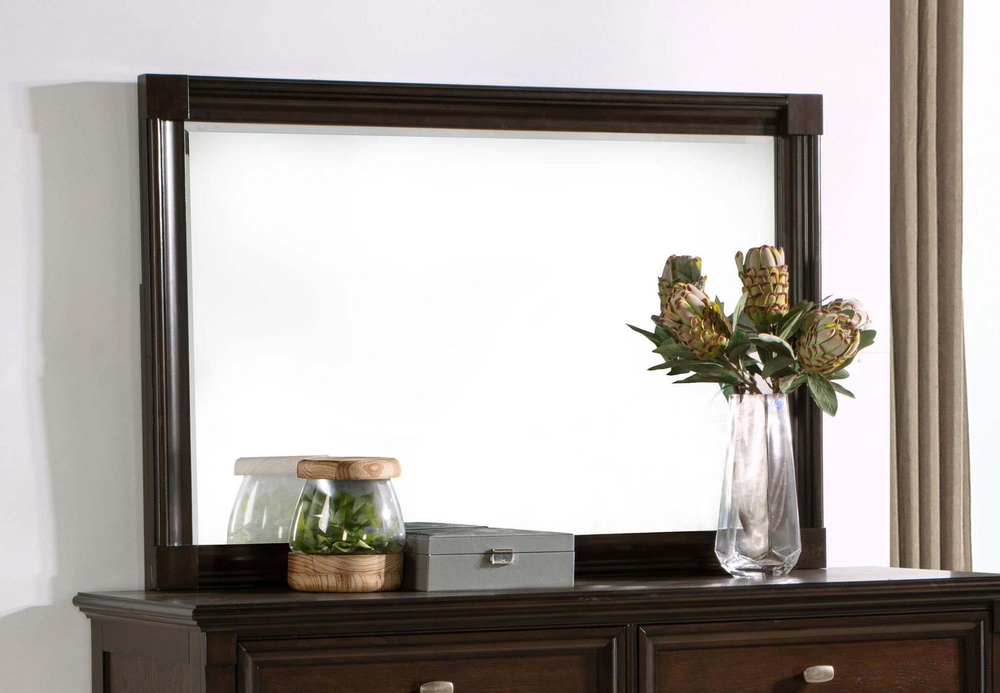 Andover Dresser Mirror Dark Oak