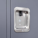 3 Door Lockers With Lock For Home, Gym, Office, School, And Garage - Gray