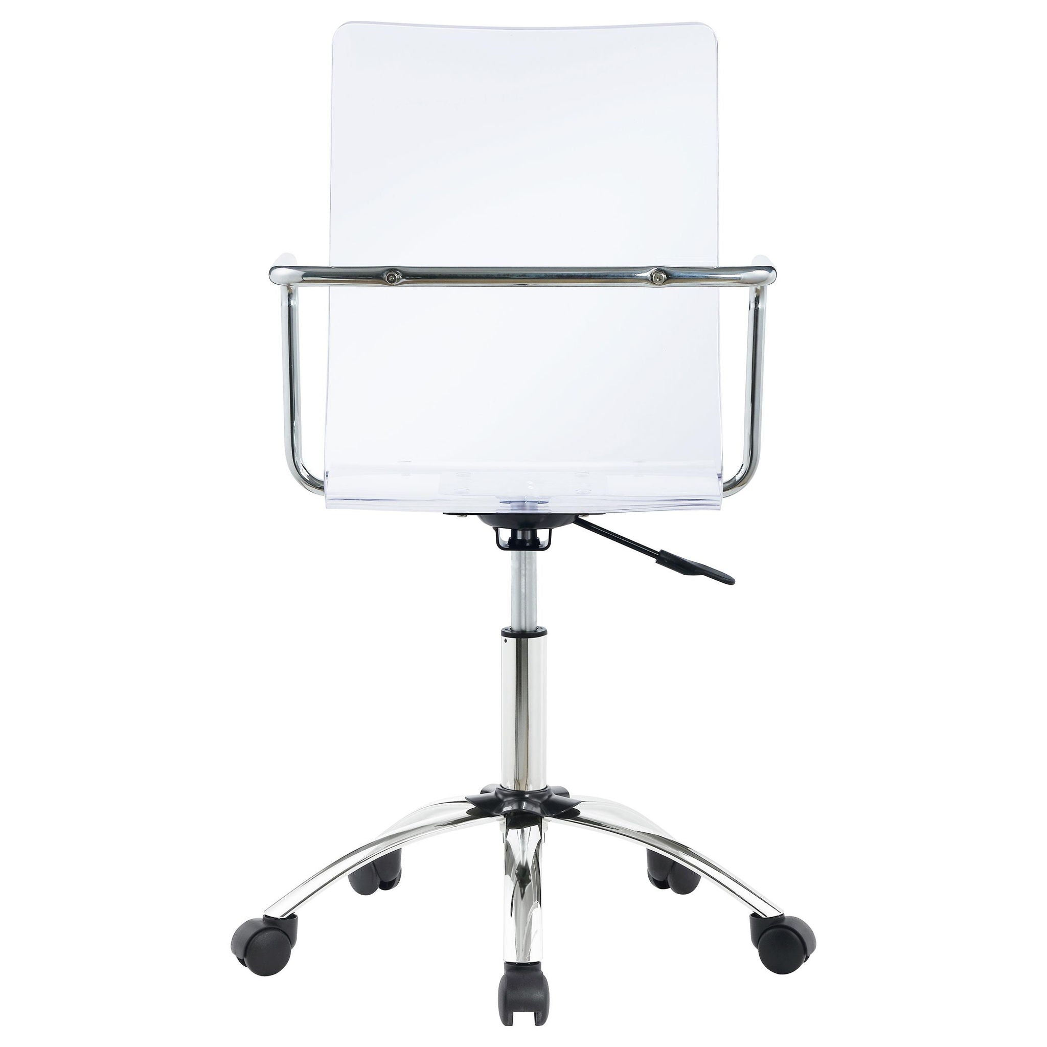 Amaturo Acrylic Adjustable Home Office Desk Chair Clear - Atlantic Fine Furniture Melbourne FL