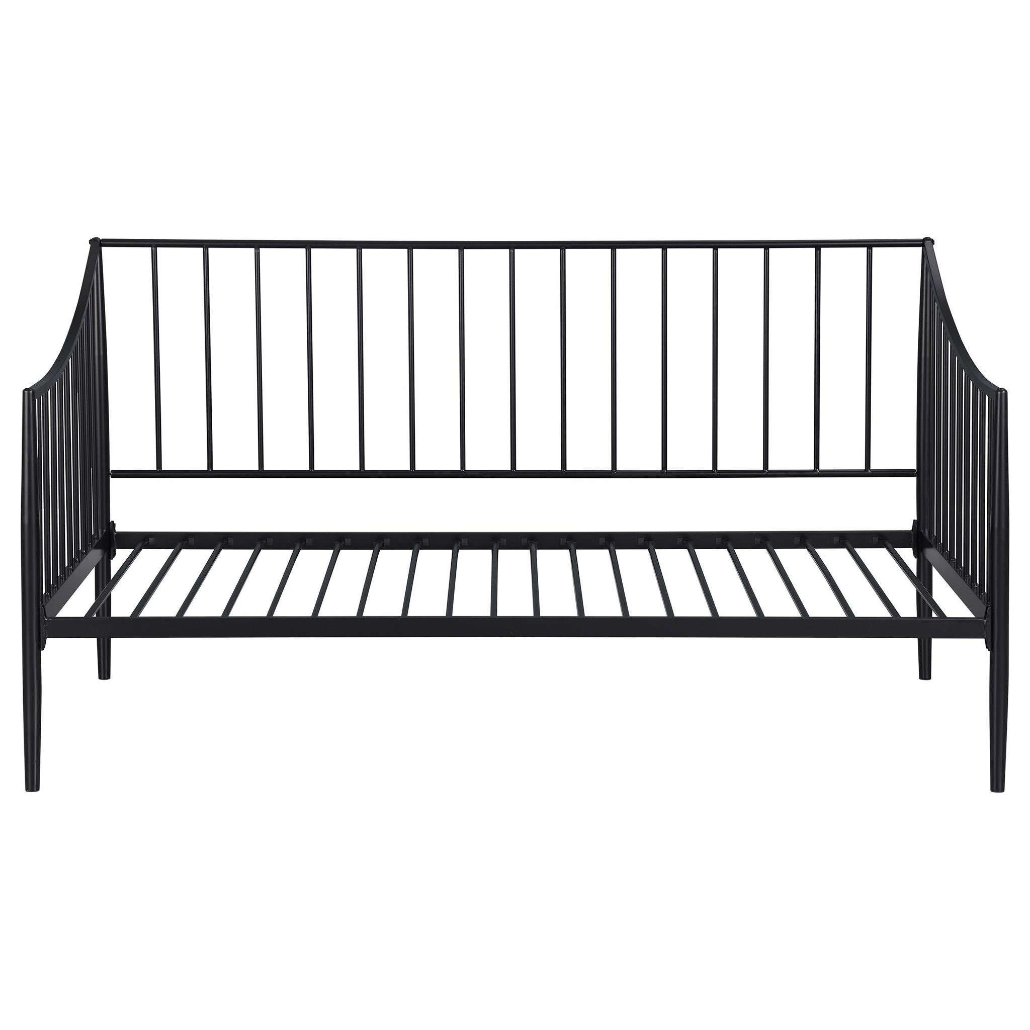 Newbury Metal Twin Daybed Bed Frame Matte Black