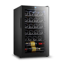Brancaster - Wine Cabinet - Retro Brown Top Grain Leather & Aluminum - Atlantic Fine Furniture Inc