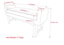 Scott - Upholstered Ottoman Bench