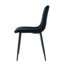 Dining Chair, Modern Kitchen Dining Chair With Cushion Back, Upholstered Side Chair With Coated Metal Legs, Family Kitchen Dining Room And Living Room