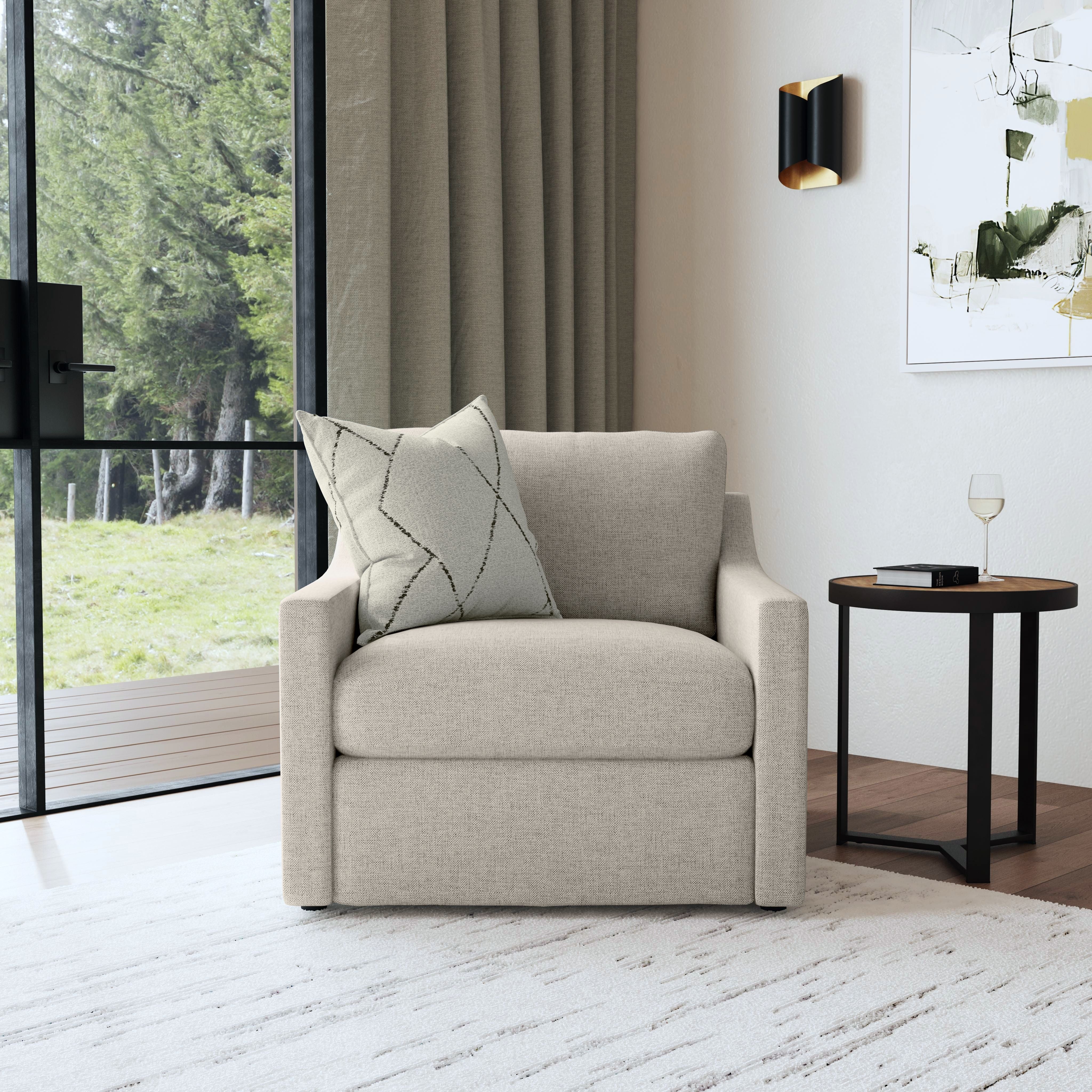 Sky - Upholstered Chair - Light Gray - Atlantic Fine Furniture Inc